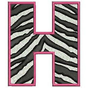 Machine Embroidery Designs - Zebra Alphabet Caps(1) - Threadart.com