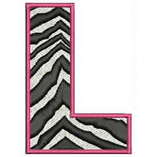 Machine Embroidery Designs - Zebra Alphabet Caps(1) - Threadart.com