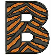 Machine Embroidery Designs - Tiger Alphabet Caps(1) - Threadart.com