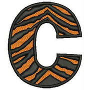 Machine Embroidery Designs - Tiger Alphabet Caps(1) - Threadart.com