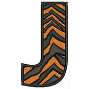 Machine Embroidery Designs - Tiger Alphabet Caps(1) - Threadart.com
