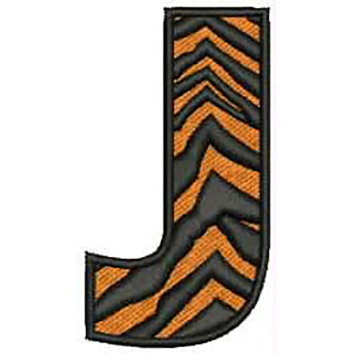 Machine Embroidery Designs - Tiger Alphabet Caps(1) - Threadart.com