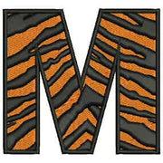 Machine Embroidery Designs - Tiger Alphabet Caps(1) - Threadart.com