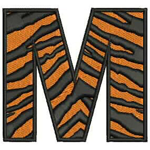 Machine Embroidery Designs - Tiger Alphabet Caps(1) - Threadart.com