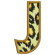 Machine Embroidery Designs - Leopard Alphabet Caps(1) - Threadart.com