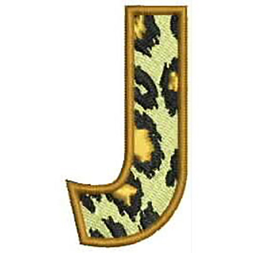 Machine Embroidery Designs - Leopard Alphabet Caps(1) - Threadart.com