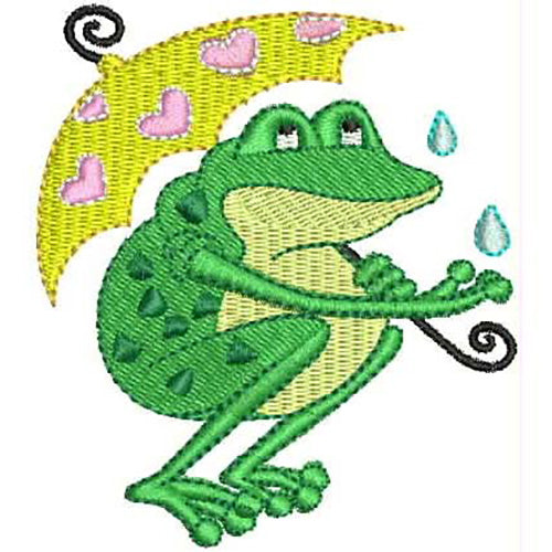Machine Embroidery Designs - Hoppy Frogs(1) - Threadart.com