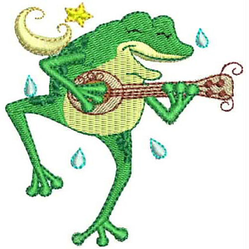 Machine Embroidery Designs - Hoppy Frogs(1) - Threadart.com
