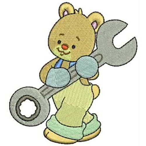Machine Embroidery Designs - Handy Bears(1) - Threadart.com