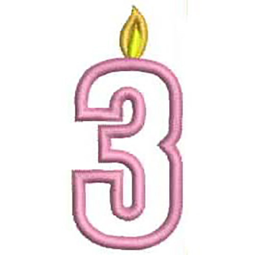 Machine Embroidery Designs - Birthday Numbers(1) - Threadart.com