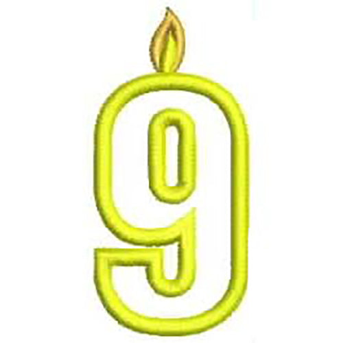 Machine Embroidery Designs - Birthday Numbers(1) - Threadart.com