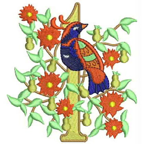 Machine Embroidery Designs - 12 Days of Christmas(1) - Threadart.com