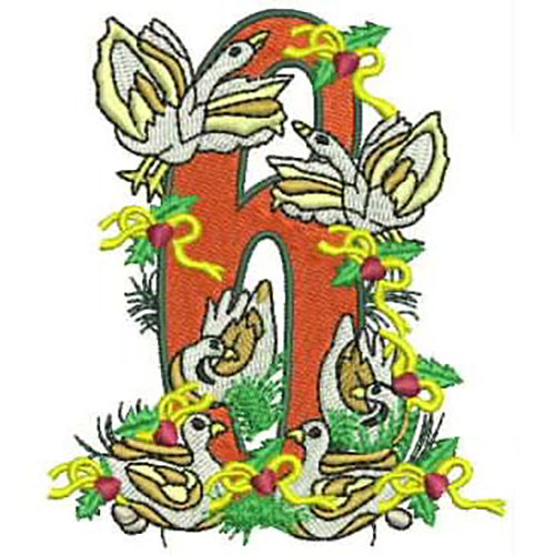 Machine Embroidery Designs - 12 Days of Christmas(1) - Threadart.com