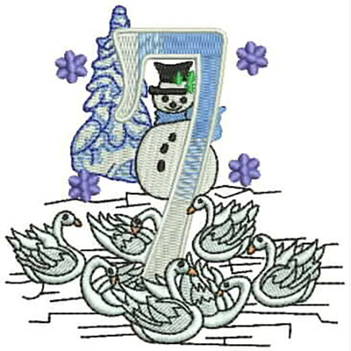 Machine Embroidery Designs - 12 Days of Christmas(1) - Threadart.com