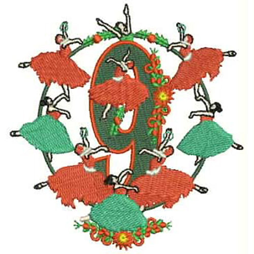 Machine Embroidery Designs - 12 Days of Christmas(1) - Threadart.com