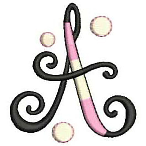 Machine Embroidery Designs - Bubble Alphabet(1) - Threadart.com