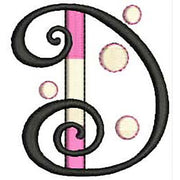 Machine Embroidery Designs - Bubble Alphabet(1) - Threadart.com