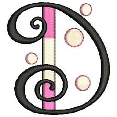Machine Embroidery Designs - Bubble Alphabet(1) - Threadart.com