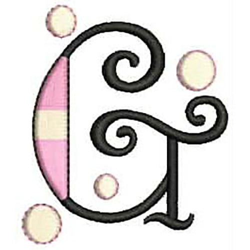 Machine Embroidery Designs - Bubble Alphabet(1) - Threadart.com