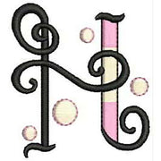 Machine Embroidery Designs - Bubble Alphabet(1) - Threadart.com