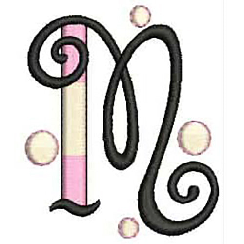 Machine Embroidery Designs - Bubble Alphabet(1) - Threadart.com
