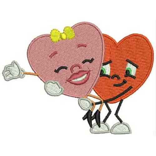 Machine Embroidery Designs - Funny Hearts(1) - Threadart.com