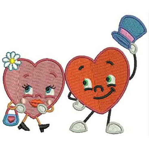 Machine Embroidery Designs - Funny Hearts(1) - Threadart.com