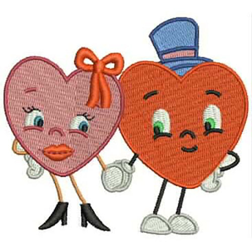 Machine Embroidery Designs - Funny Hearts(1) - Threadart.com