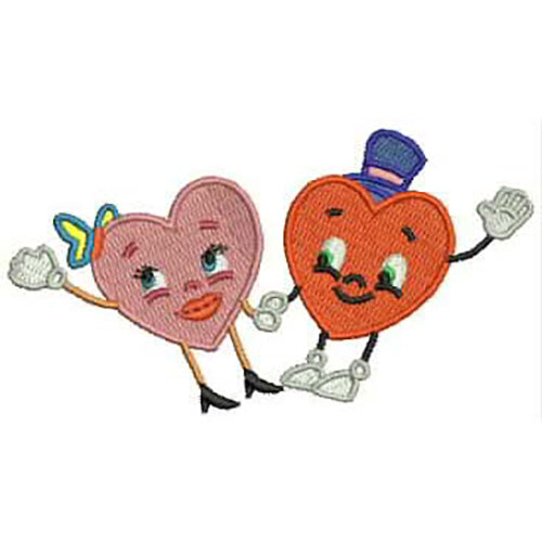 Machine Embroidery Designs - Funny Hearts(1) - Threadart.com