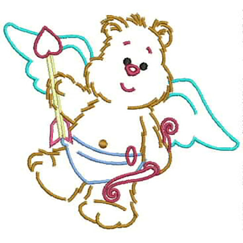 Machine Embroidery Designs - Valentine Bears(1) - Threadart.com