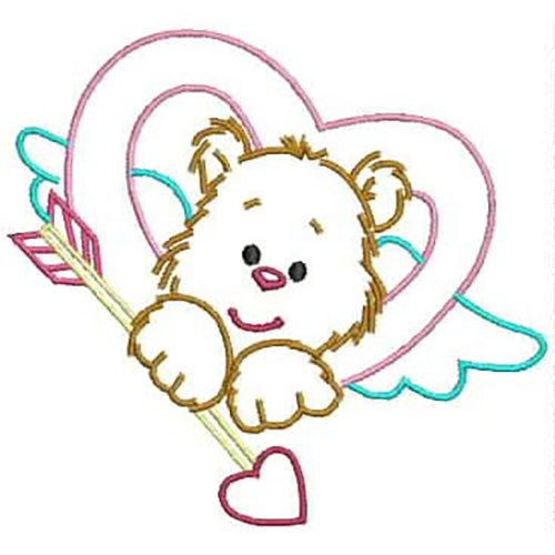 Machine Embroidery Designs - Valentine Bears(1) - Threadart.com