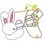 Machine Embroidery Designs - Easter Bunnys(3) - Threadart.com