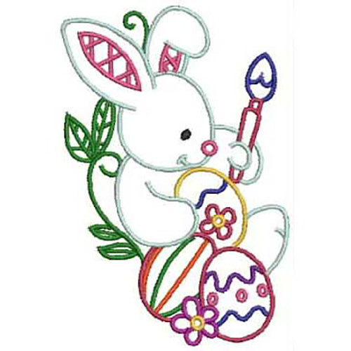 Machine Embroidery Designs - Easter Bunnys(3) - Threadart.com