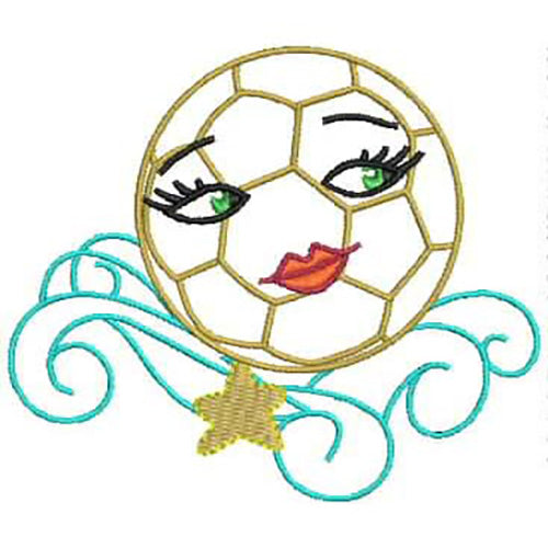 Machine Embroidery Designs - Girls Soccer(1) - Threadart.com
