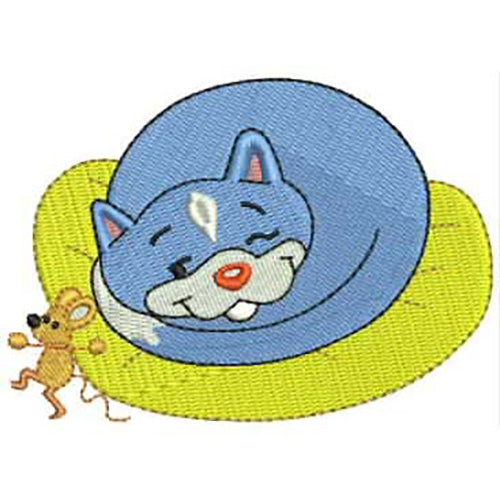 Machine Embroidery Designs - Playful Kitty(1) - Threadart.com