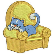 Machine Embroidery Designs - Playful Kitty(1) - Threadart.com