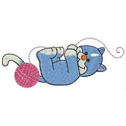 Machine Embroidery Designs - Playful Kitty(1) - Threadart.com