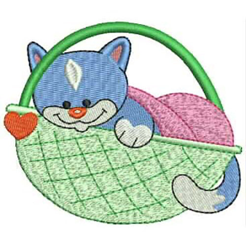 Machine Embroidery Designs - Playful Kitty(1) - Threadart.com