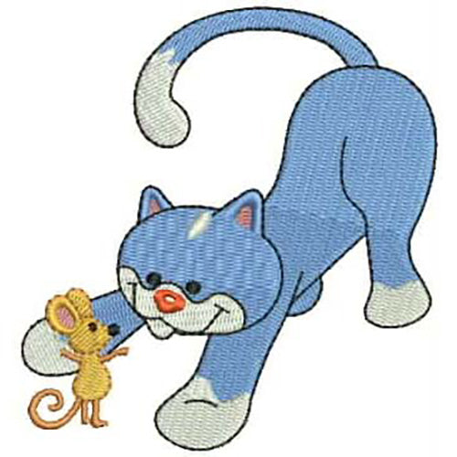 Machine Embroidery Designs - Playful Kitty(1) - Threadart.com