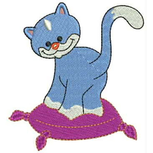 Machine Embroidery Designs - Playful Kitty(1) - Threadart.com