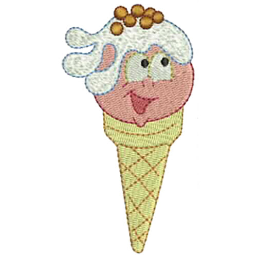 Machine Embroidery Designs - Funny Ice Cream(2) - Threadart.com