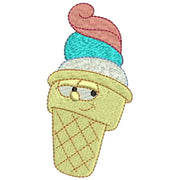 Machine Embroidery Designs - Funny Ice Cream(2) - Threadart.com