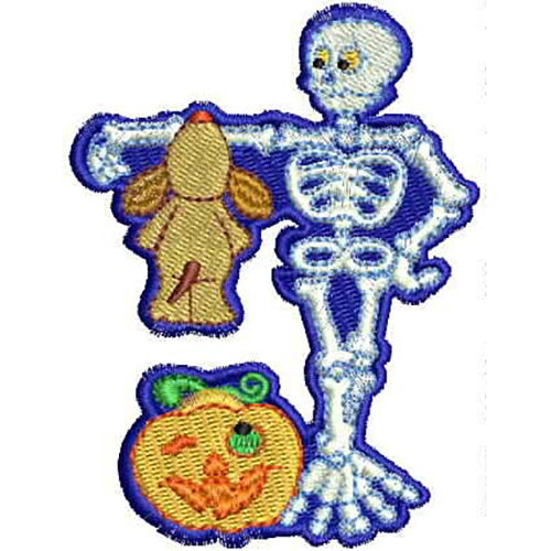 Machine Embroidery Designs - Crazy Skeletons(1) - Threadart.com