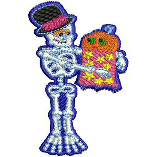 Machine Embroidery Designs - Crazy Skeletons(1) - Threadart.com