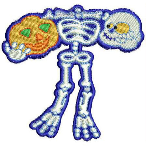 Machine Embroidery Designs - Crazy Skeletons(1) - Threadart.com