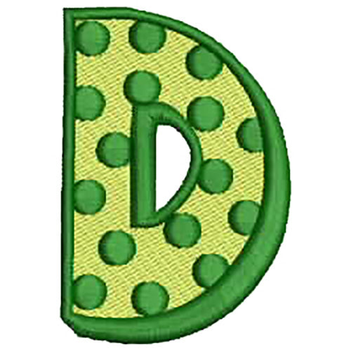 Machine Embroidery Designs - Polka Dot Cap Letters(1) - Threadart.com