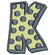 Machine Embroidery Designs - Polka Dot Cap Letters(1) - Threadart.com