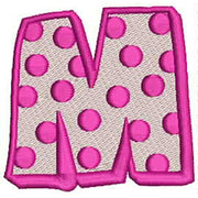 Machine Embroidery Designs - Polka Dot Cap Letters(1) - Threadart.com