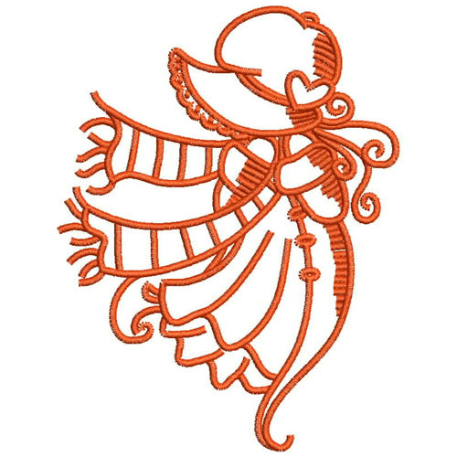 Machine Embroidery Designs - Winter Sunbonnets(1) - Threadart.com