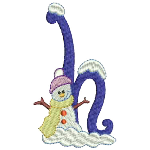 Machine Embroidery Designs - Winter Alphabet (1) - Threadart.com